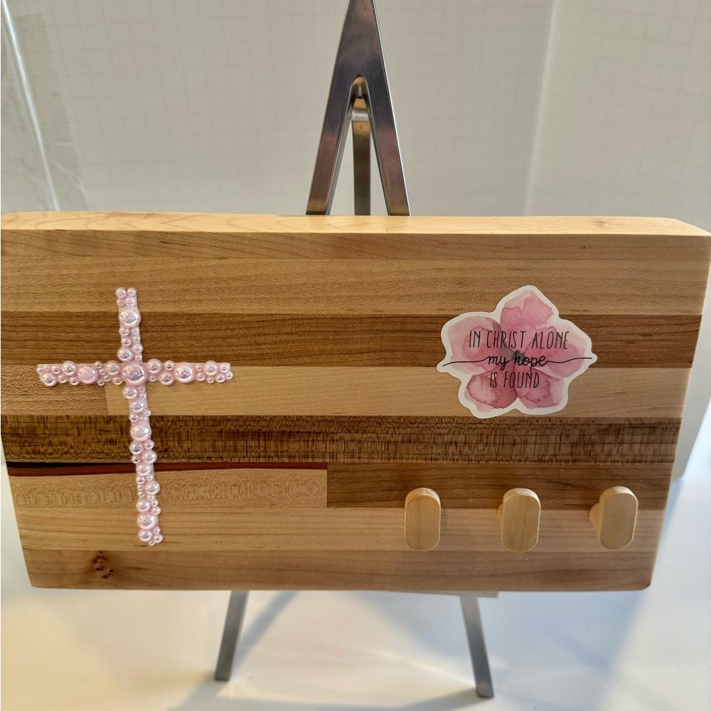 Beautiful Modern Rosary or Jewelry Holder for your contemporary home aesthetic.